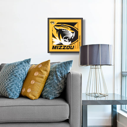 Missouri Tigers 3D Logo Series Wall Art - 12x12