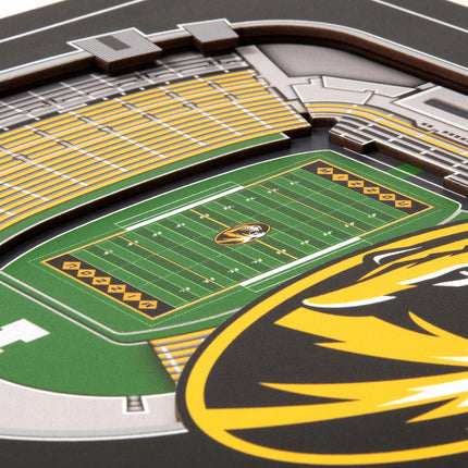 Missouri Tigers 3D StadiumView Wall Art 12x12