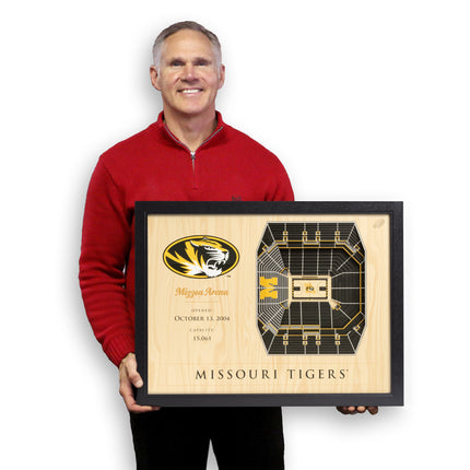 Missouri Tigers  25-Layer StadiumViews 3D Wall Art