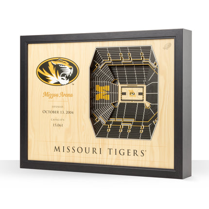 Missouri Tigers  25-Layer StadiumViews 3D Wall Art