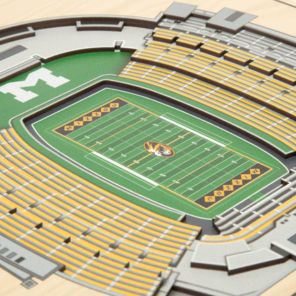 Missouri Tigers 5-Layer 3D StadiumView Wall Art