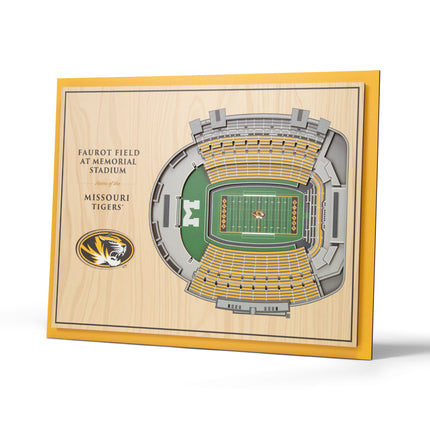 Missouri Tigers 5-Layer 3D StadiumView Wall Art