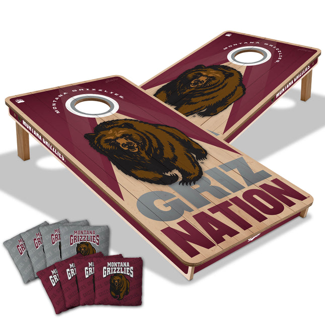 Montana Grizzlies 2x4 Slogan Series Cornhole Boards
