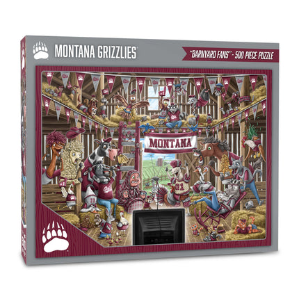 Montana Grizzlies Barnyard Fans Puzzle - 500 PC