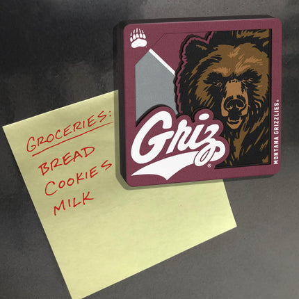 Montana Grizzlies 3D Logo Series Magnet