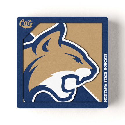 Montana State Bobcats 3D Logo Series Magnet