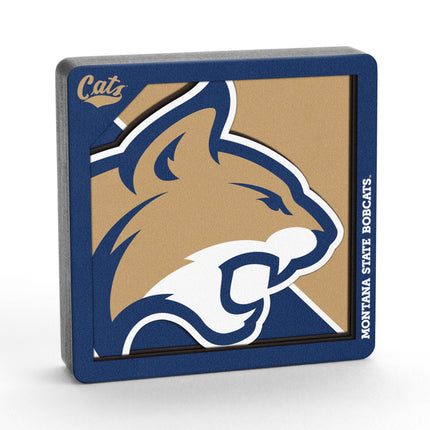 Montana State Bobcats 3D Logo Series Magnet