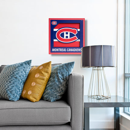 Montreal Canadiens 3D Logo Series Wall Art - 12x12