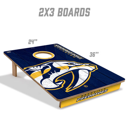 Nashville Predators 2x3 Cornhole Boards