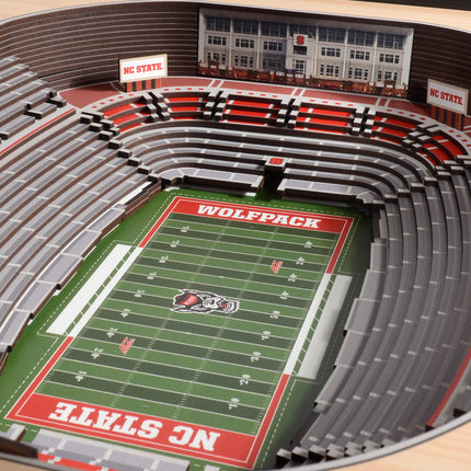 North Carolina State Wolfpack 25-Layer StadiumViews 3D Wall Art