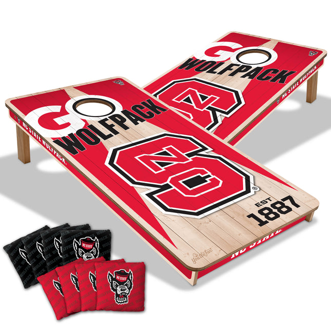 NC State Wolfpack 2x4 Cornhole Boards