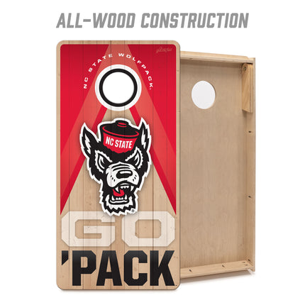 NC State Wolfpack 2x4 Slogan Series Cornhole Boards