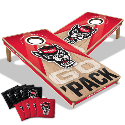 NC State Wolfpack 2x4 Slogan Series Cornhole Boards