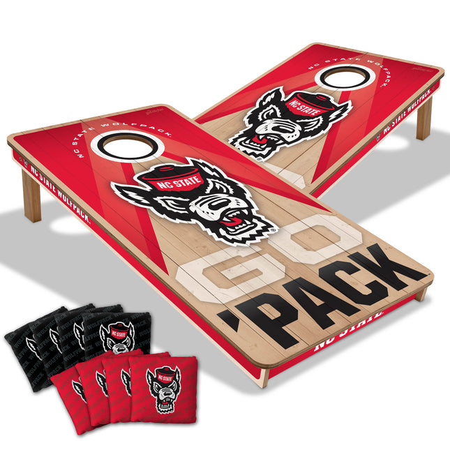 NC State Wolfpack 2x4 Slogan Series Cornhole Boards