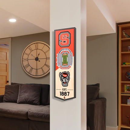 NC State Wolfpack 3D Stadium 6x19 Banners