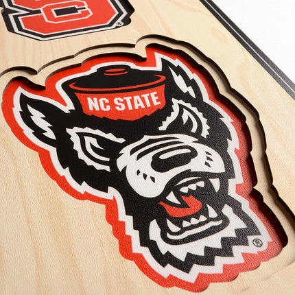 NC State Wolfpack 8x32 3D Stadium Banner