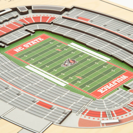NC State Wolfpack 5-Layer 3D StadiumView Wall Art