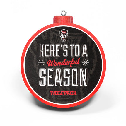 NC State Wolfpack 3D Logo Series Ornament