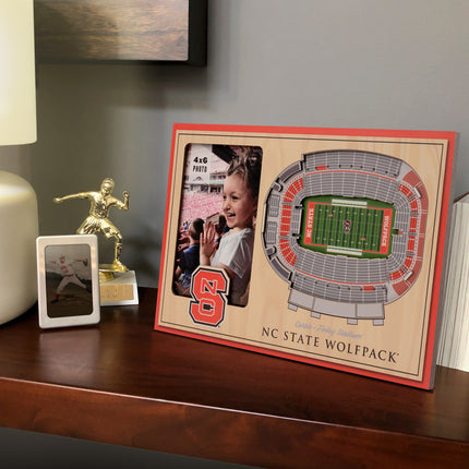 NC State Wolfpack 3D StadiumView Picture Frame