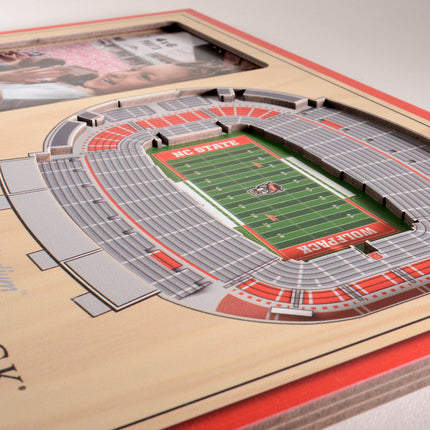 NC State Wolfpack 3D StadiumView Picture Frame