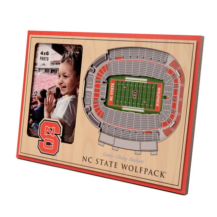 NC State Wolfpack 3D StadiumView Picture Frame