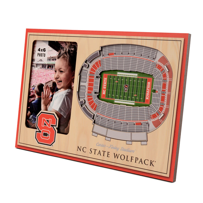 NC State Wolfpack 3D StadiumView Picture Frame