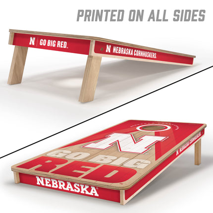 Nebraska Cornhuskers 2x4 Slogan Series Cornhole Boards