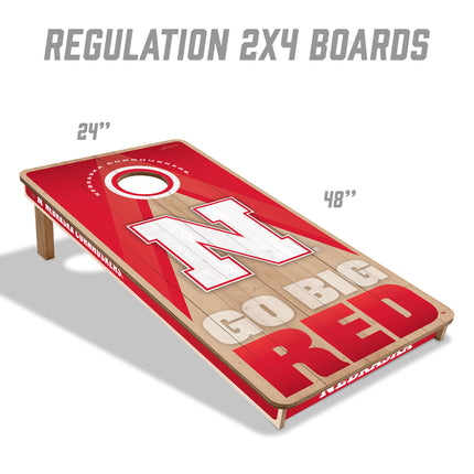 Nebraska Cornhuskers 2x4 Slogan Series Cornhole Boards