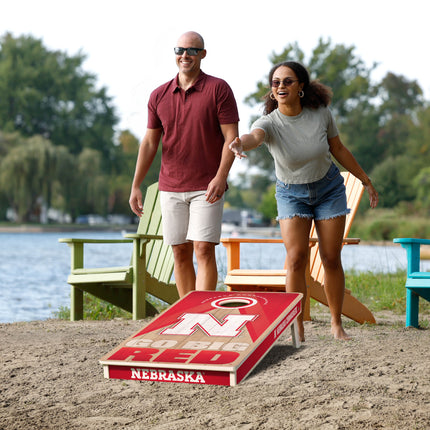 Nebraska Cornhuskers 2x4 Slogan Series Cornhole Boards