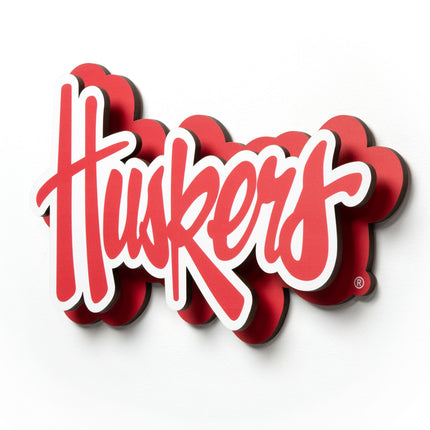 Nebraska Cornhuskers 3DX Die Cut Logo