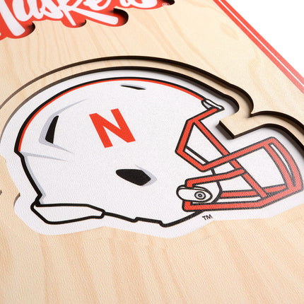 Nebraska Cornhuskers 8x32 3D Stadium Banner