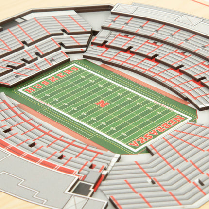 Nebraska Cornhuskers 5-Layer 3D StadiumView Wall Art