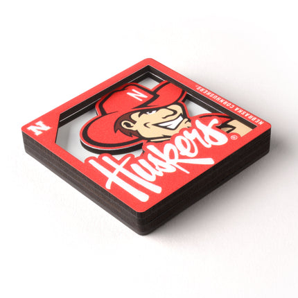 Nebraska Cornhuskers 3D Logo Series Magnet