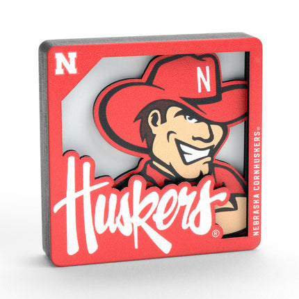 Nebraska Cornhuskers 3D Logo Series Magnet