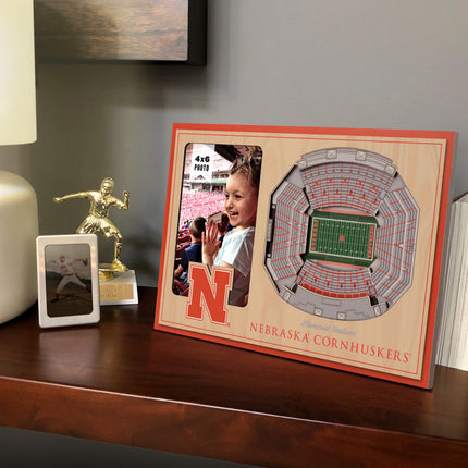 Nebraska Cornhuskers 3D StadiumView Picture Frame