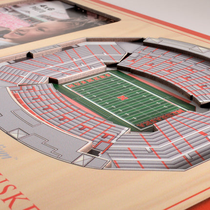 Nebraska Cornhuskers 3D StadiumView Picture Frame
