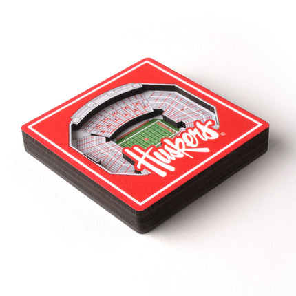 Nebraska Cornhuskers 3D StadiumView Magnets