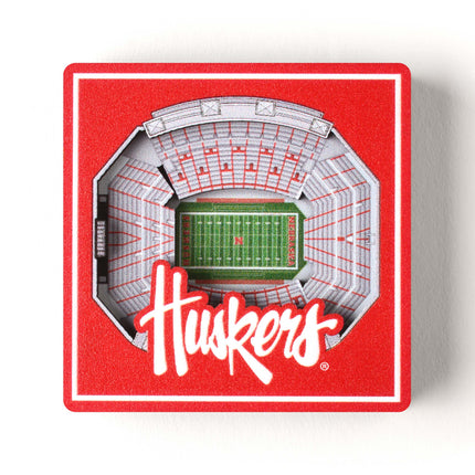 Nebraska Cornhuskers 3D StadiumView Magnets