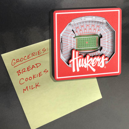 Nebraska Cornhuskers 3D StadiumView Magnets