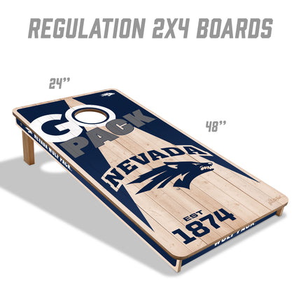 Nevada Wolf Pack 2x4 Cornhole Boards