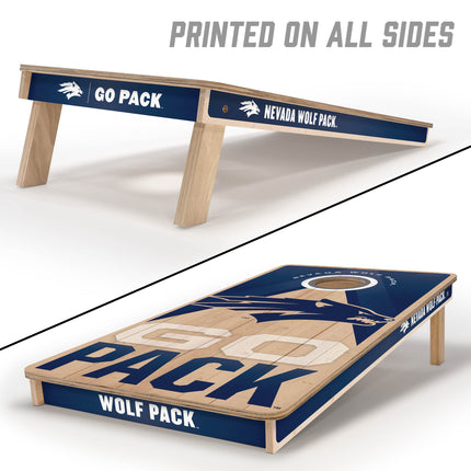 Nevada Wolf Pack 2x4 Slogan Series Cornhole Boards
