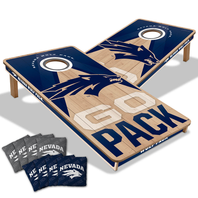 Nevada Wolf Pack 2x4 Slogan Series Cornhole Boards
