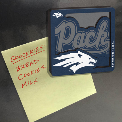 Nevada Wolf Pack 3D Logo Series Magnet