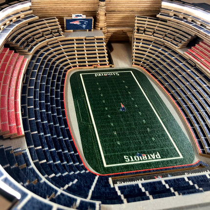 New England Patriots 25 Layer Stadium View Lighted End Table