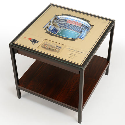 New England Patriots 25 Layer Stadium View Lighted End Table