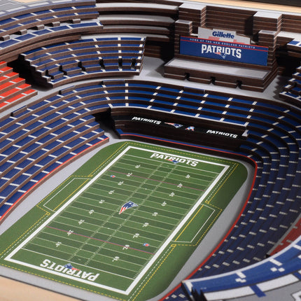 New England Patriots 25 Layer Stadium Art