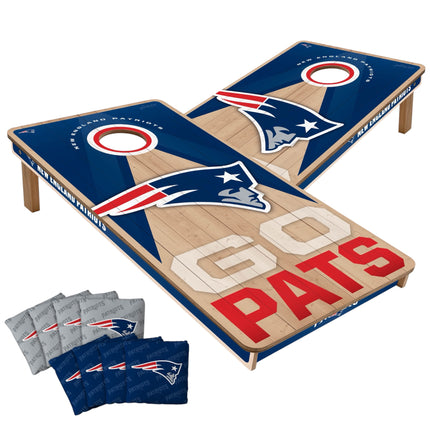 New England Patriots Cornhole Boards 2x4 Slogan Series