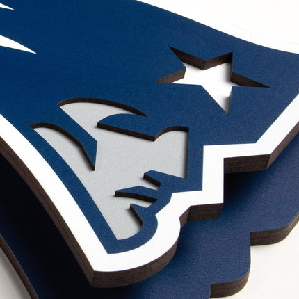New England Patriots 3DX Die Cut Logo