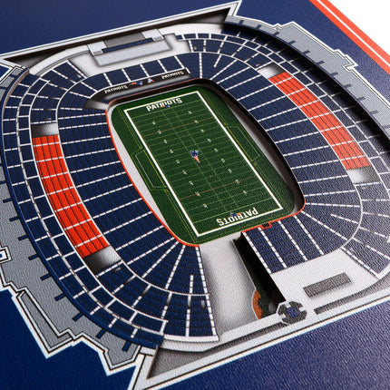 New England Patriots 8x32 3D Stadium Banner