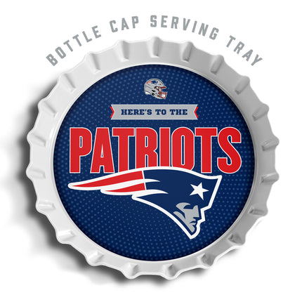 New England Patriots Bottle Cap Serving Tray